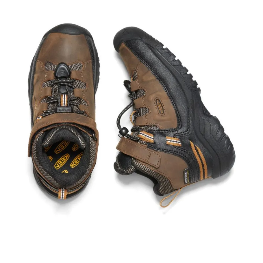 Kids KEEN Boots<Little Kids' Targhee Waterproof Boot | Dark Earth/Golden Brown