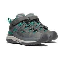 Kids KEEN Boots<Little Kids' Targhee Waterproof Boot | Steel Grey/Porcelain