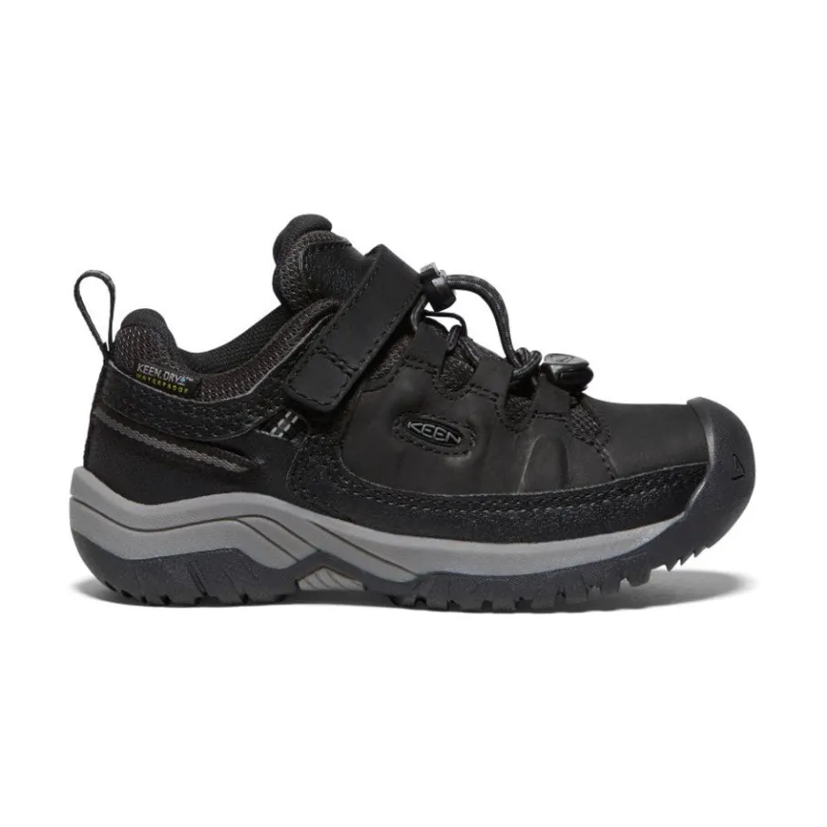 Kids KEEN Shoes<Little Kids' Targhee Waterproof Shoe | Black/Steel Grey