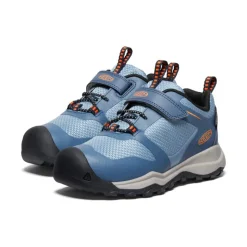 Kids KEEN Shoes<Little Kids' Wanduro Waterproof Shoe | Vintage Indigo/Scarlet Ibis