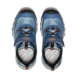 Kids KEEN Shoes<Little Kids' Wanduro Waterproof Shoe | Vintage Indigo/Scarlet Ibis