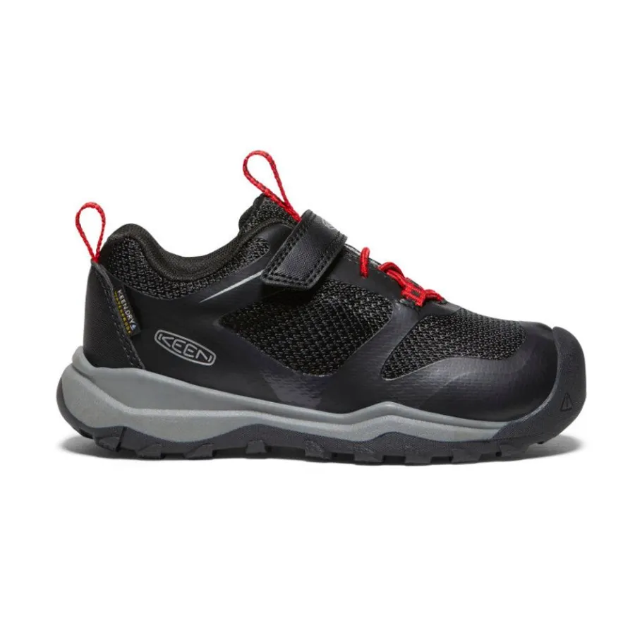 Kids KEEN Shoes<Little Kids' Wanduro Waterproof Shoe | Black/Ribbon Red
