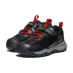 Kids KEEN Shoes<Little Kids' Wanduro Waterproof Shoe | Black/Ribbon Red
