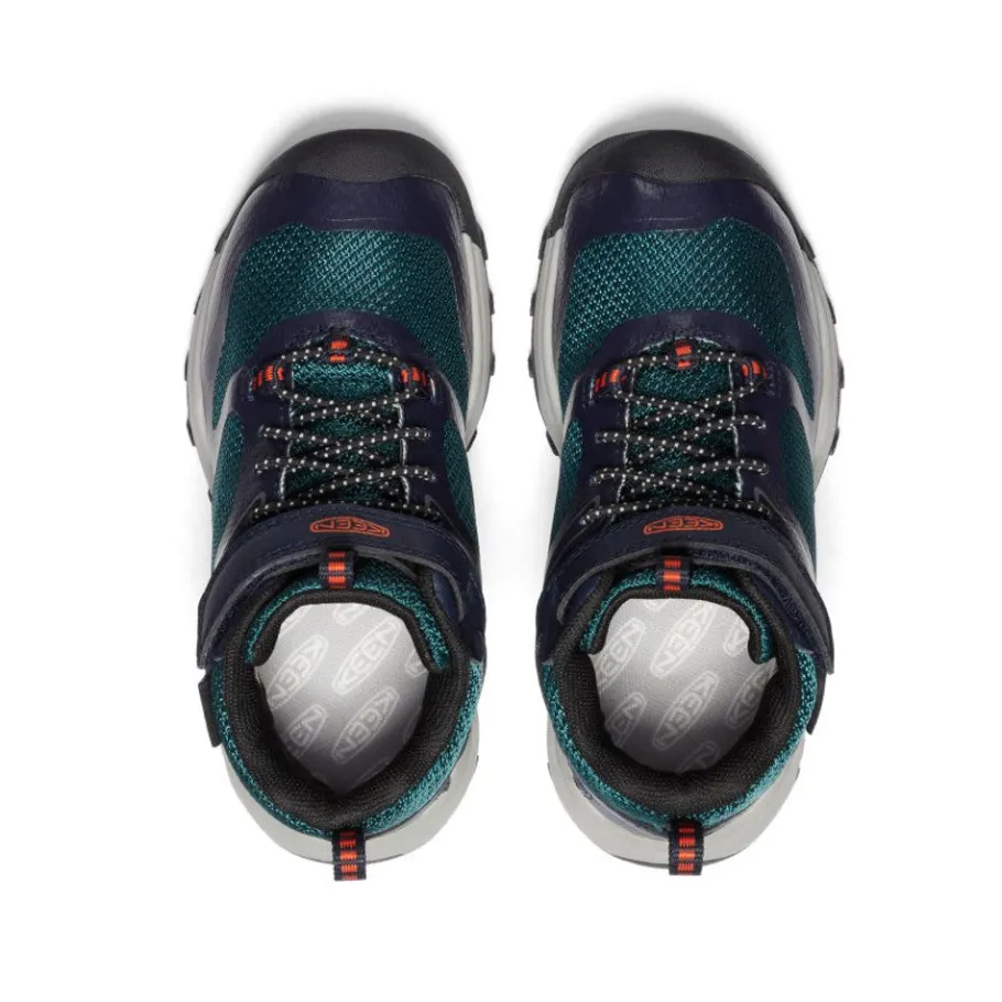 Kids KEEN Boots<Little Kids' Wanduro Waterproof Boot | Sky Captain/Sea Moss