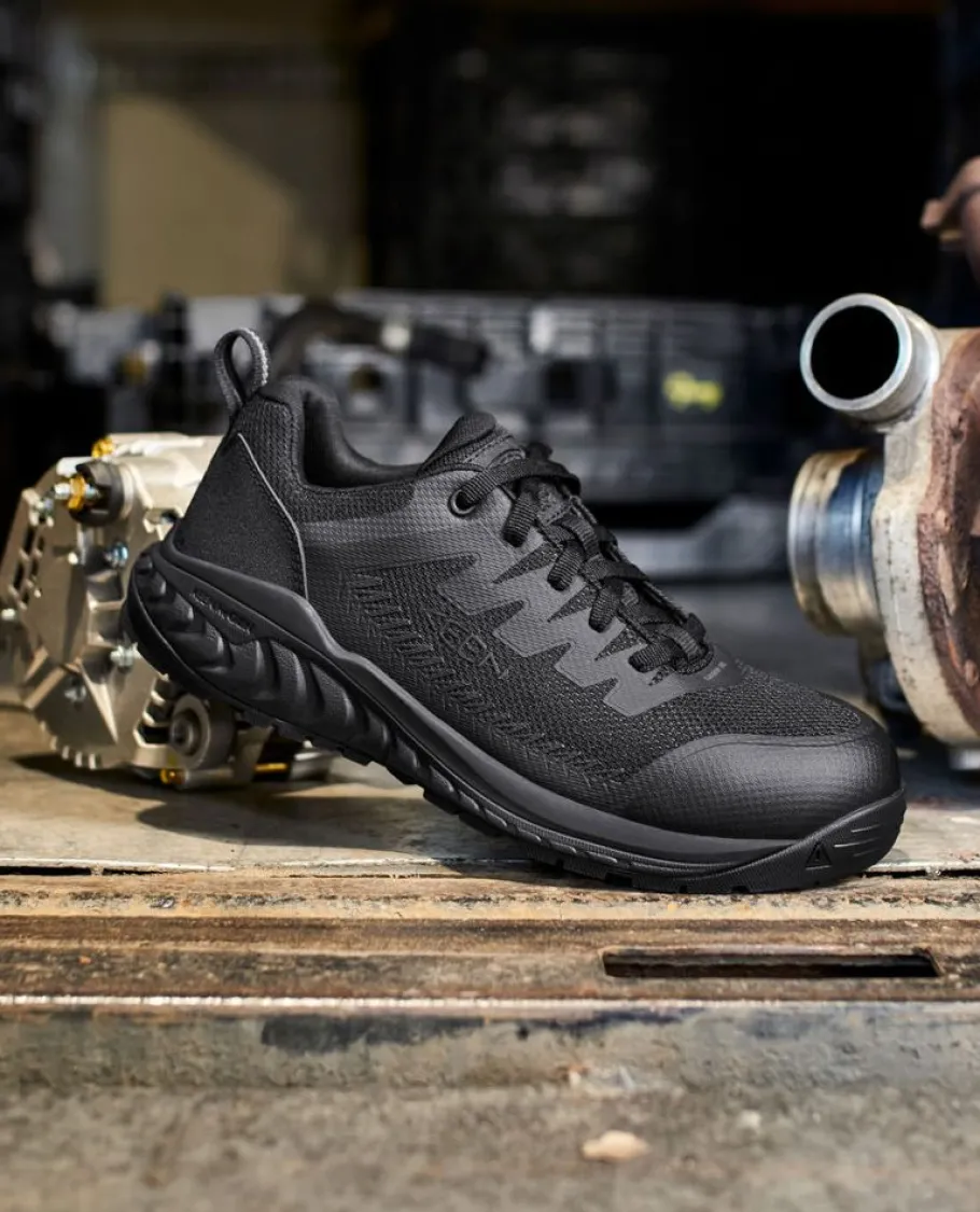 Men KEEN Work Boots & Shoes<Men'S Arvada Esd Work Sneaker (Carbon-Fiber Toe) | Black/Black