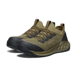 Men KEEN Work Boots & Shoes<Men'S Arvada Shift Work Sneaker (Carbon-Fiber Toe) | Martini Olive/Black