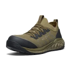 Men KEEN Work Boots & Shoes<Men'S Arvada Shift Work Sneaker (Carbon-Fiber Toe) | Martini Olive/Black
