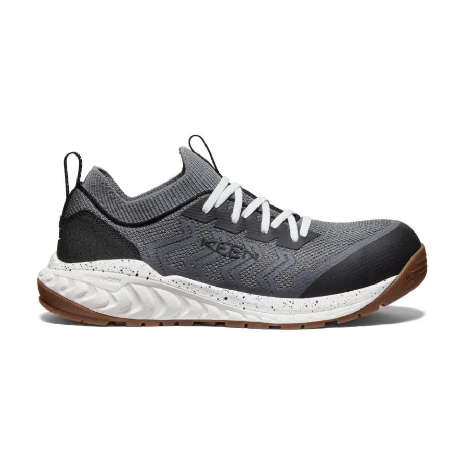 Men KEEN Work Boots & Shoes<Men'S Arvada Shift Work Sneaker (Carbon-Fiber Toe) | Steel Grey/Gum