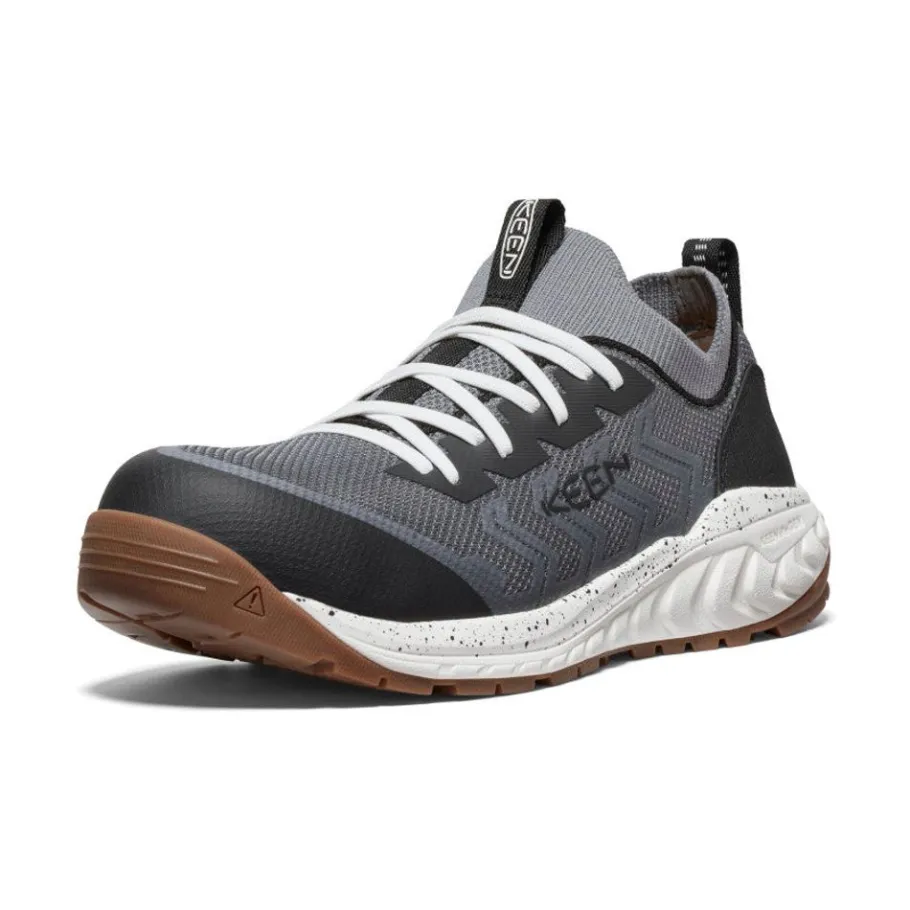 Men KEEN Work Boots & Shoes<Men'S Arvada Shift Work Sneaker (Carbon-Fiber Toe) | Steel Grey/Gum
