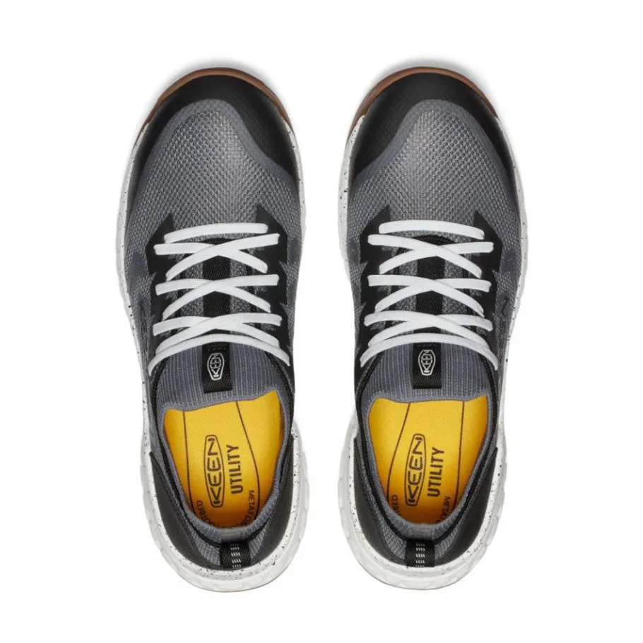 Men KEEN Work Boots & Shoes<Men'S Arvada Shift Work Sneaker (Carbon-Fiber Toe) | Steel Grey/Gum