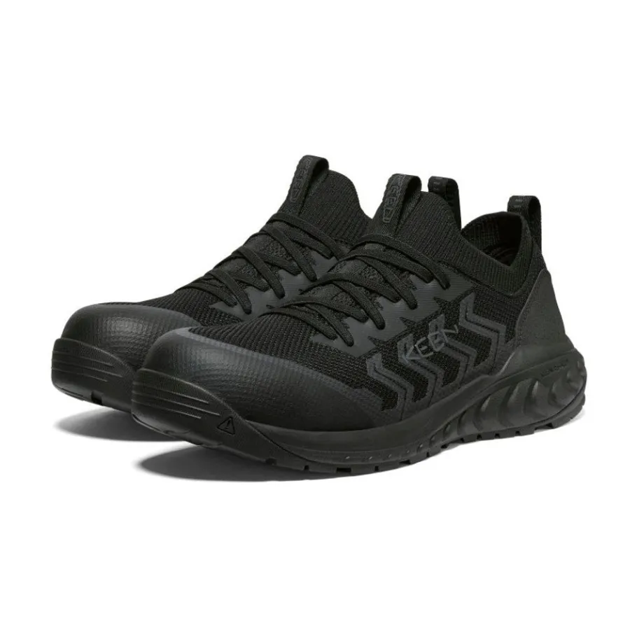 Men KEEN Work Boots & Shoes<Men'S Arvada Shift Work Sneaker (Carbon-Fiber Toe) | Black/Magnet