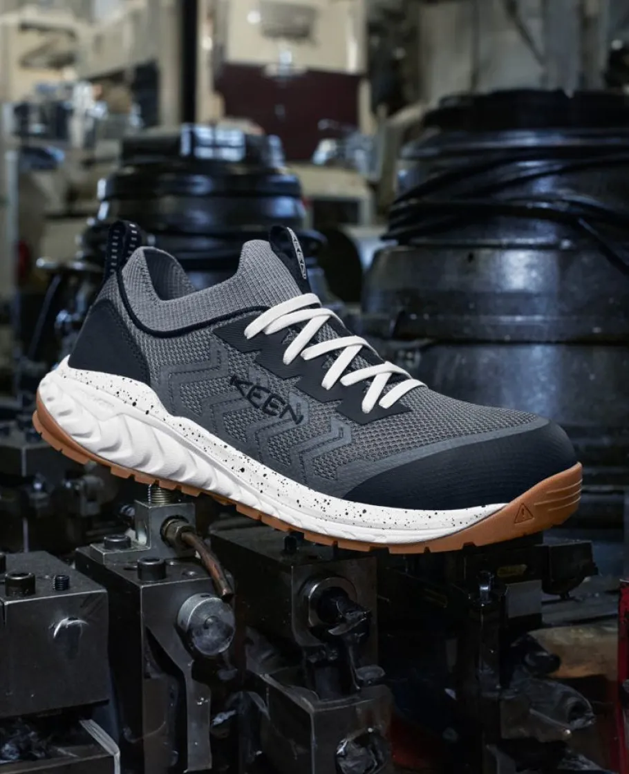 Men KEEN Work Boots & Shoes<Men'S Arvada Shift Work Sneaker (Carbon-Fiber Toe) | Black/Magnet