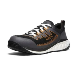 Men KEEN Work Boots & Shoes<Men'S Arvada Work Sneaker (Carbon-Fiber Toe) | Black/Curry
