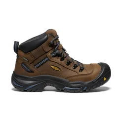 Men KEEN Work Boots & Shoes<Men'S Braddock Al Waterproof Mid (Steel Toe) | Bison/Ensign Blue
