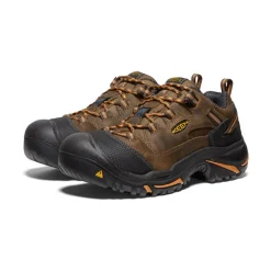 Men KEEN Work Boots & Shoes<Men'S Braddock Low (Soft Toe) | Cascade/Orange Ochre
