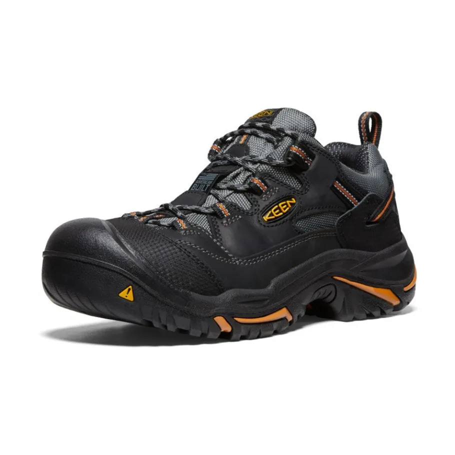 Men KEEN Work Boots & Shoes<Men'S Braddock Low (Steel Toe) | Black/Bossa Nova