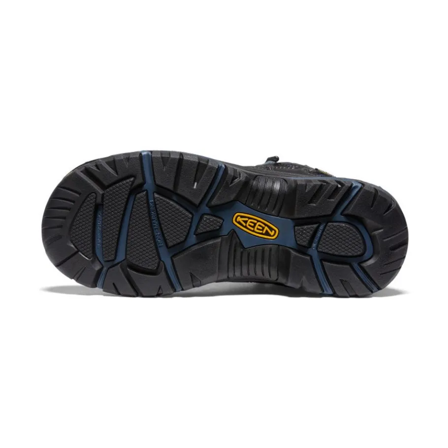 Men KEEN Work Boots & Shoes<Men'S Braddock Waterproof Mid (Soft Toe) | Raven/Estate Blue