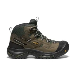 Men KEEN Work Boots & Shoes<Men'S Braddock Waterproof Mid (Steel Toe) | Gargoyle/Forest Night