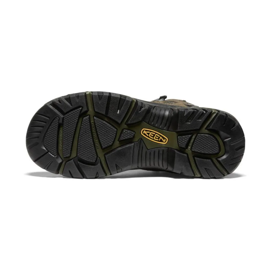 Men KEEN Work Boots & Shoes<Men'S Braddock Waterproof Mid (Steel Toe) | Gargoyle/Forest Night