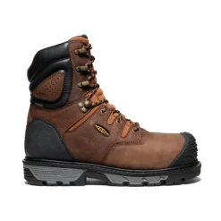 Men KEEN Work Boots & Shoes<Men'S Camden 8" Insulated Waterproof Boot (Carbon-Fiber Toe) | Leather Brown/Black