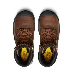 Men KEEN Work Boots & Shoes<Men'S Camden 8" Insulated Waterproof Boot (Carbon-Fiber Toe) | Leather Brown/Black