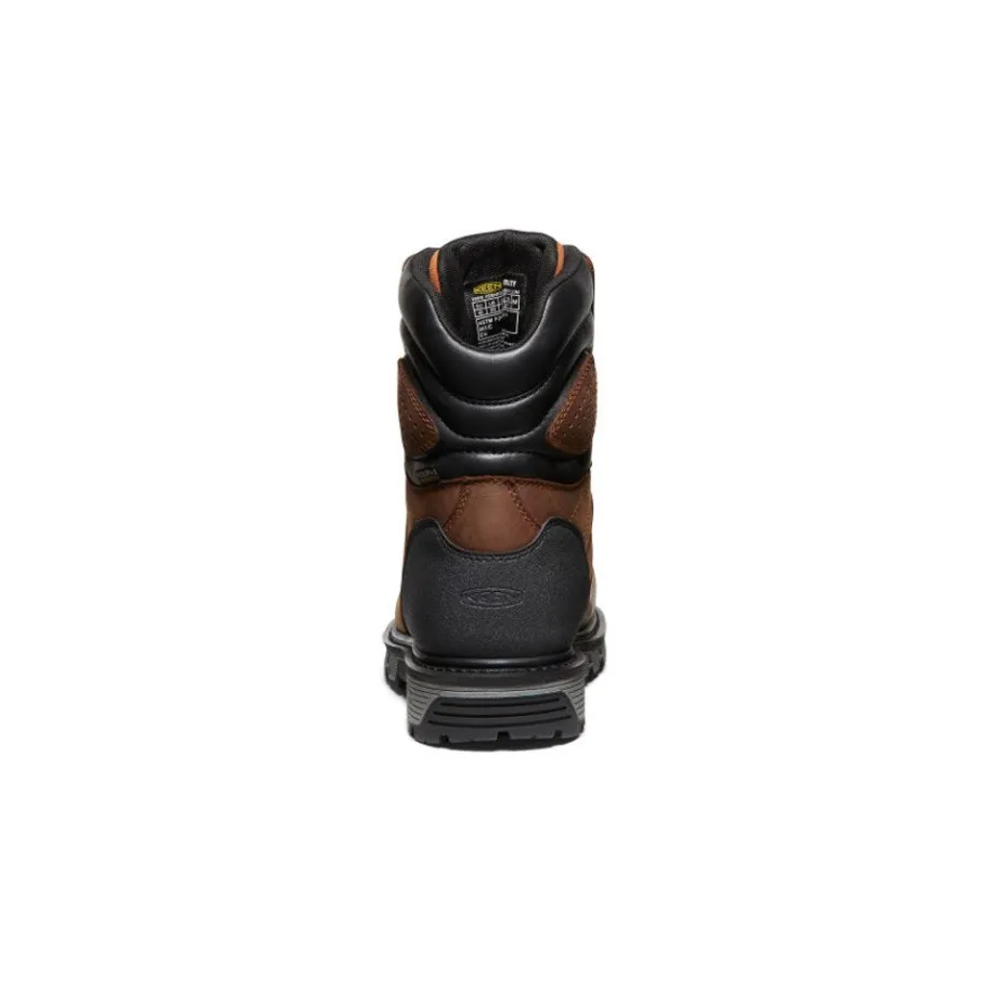 Men KEEN Work Boots & Shoes<Men'S Camden 8" Insulated Waterproof Boot (Carbon-Fiber Toe) | Leather Brown/Black