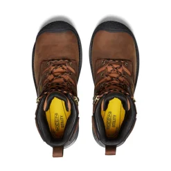 Men KEEN Work Boots & Shoes<Men'S Camden 6" Waterproof Boot (Carbon-Fiber Toe) | Leather Brown/Black