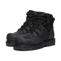 Men KEEN Work Boots & Shoes<Men'S Camden 6" Waterproof Boot (Carbon-Fiber Toe) | Black/Black