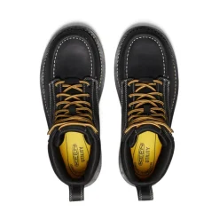 Men KEEN Work Boots & Shoes<Men'S Cincinnati 6" Waterproof 90° Heel Boot (Carbon-Fiber Toe) | Black/Sandshell