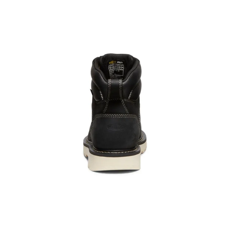 Men KEEN Work Boots & Shoes<Men'S Cincinnati 6" Waterproof 90° Heel Boot (Carbon-Fiber Toe) | Black/Sandshell