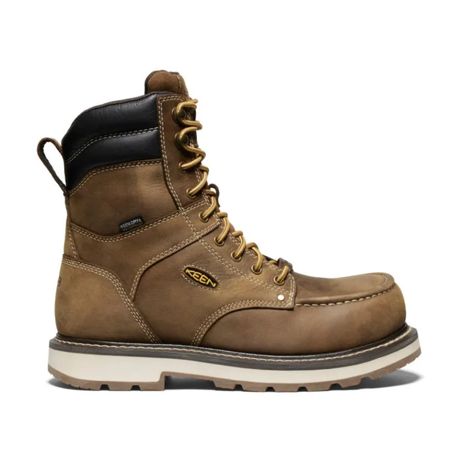 Men KEEN Work Boots & Shoes<Men'S Cincinnati 8" Waterproof 90° Heel Boot (Carbon-Fiber Toe) | Belgian/Sandshell