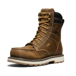 Men KEEN Work Boots & Shoes<Men'S Cincinnati 8" Waterproof 90° Heel Boot (Carbon-Fiber Toe) | Belgian/Sandshell