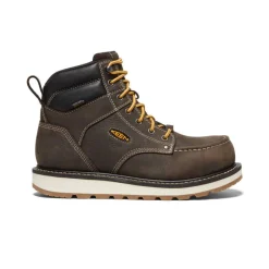 Men KEEN Work Boots & Shoes<Men'S Cincinnati 6" Waterproof Boot (Carbon-Fiber Toe) | Dark Chocolate/Sandshell