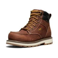 Men KEEN Work Boots & Shoes<Men'S Cincinnati 6" Waterproof 90° Heel Boot (Carbon-Fiber Toe) | Tuscan Red/Sandshell