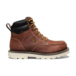 Men KEEN Work Boots & Shoes<Men'S Cincinnati 6" Waterproof 90° Heel Boot (Soft Toe) | Tuscan Red/Sandshell