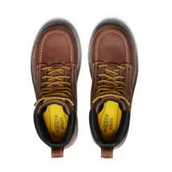 Men KEEN Work Boots & Shoes<Men'S Cincinnati 6" Waterproof Boot (Carbon-Fiber Toe) | Tuscan Red/Sandshell