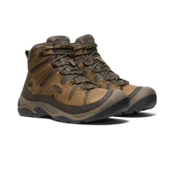 Men KEEN Boots<Men'S Circadia Waterproof Boot | Bison/Brindle
