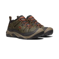 Men KEEN Shoes<Men'S Circadia Waterproof Shoe | Black Olive/Potters Clay