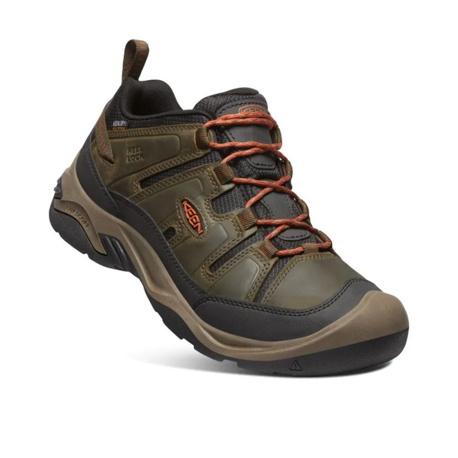 Men KEEN Shoes<Men'S Circadia Waterproof Shoe | Black Olive/Potters Clay