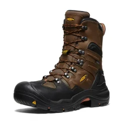 Men KEEN Work Boots & Shoes<Men'S Coburg 8" Waterproof Boot (Steel Toe) | Cascade Brown/Brindle