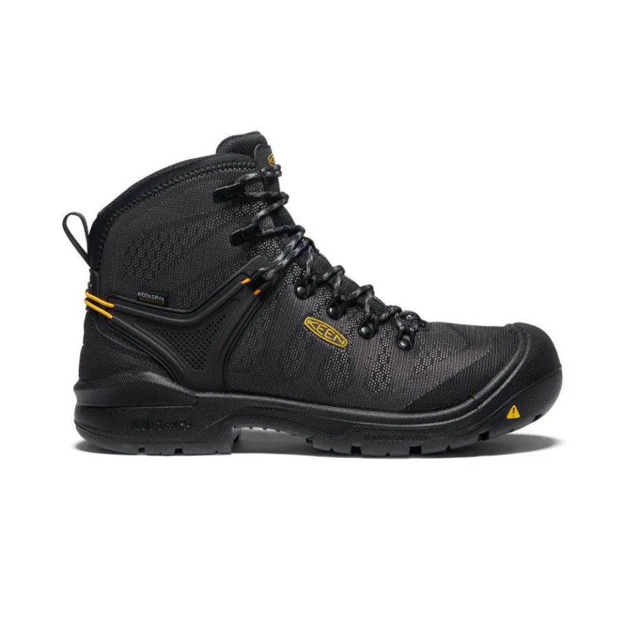 Men KEEN Work Boots & Shoes<Men'S Dearborn 6" Waterproof Boot (Carbon-Fiber Toe) | Black/Steel Grey