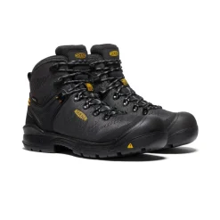 Men KEEN Work Boots & Shoes<Men'S Dearborn 6" Waterproof Boot (Carbon-Fiber Toe) | Black/Steel Grey