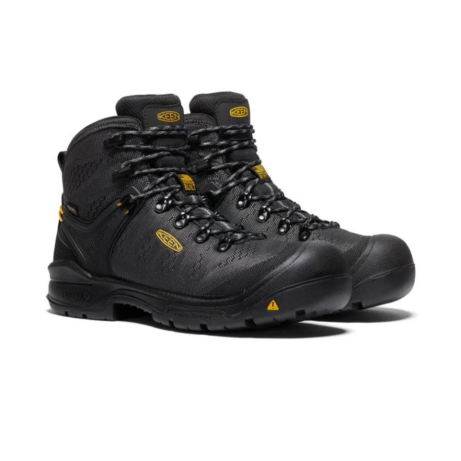Men KEEN Work Boots & Shoes<Men'S Dearborn 6" Waterproof Boot (Carbon-Fiber Toe) | Black/Steel Grey
