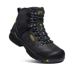 Men KEEN Work Boots & Shoes<Men'S Dearborn 6" Waterproof Boot (Carbon-Fiber Toe) | Black/Steel Grey