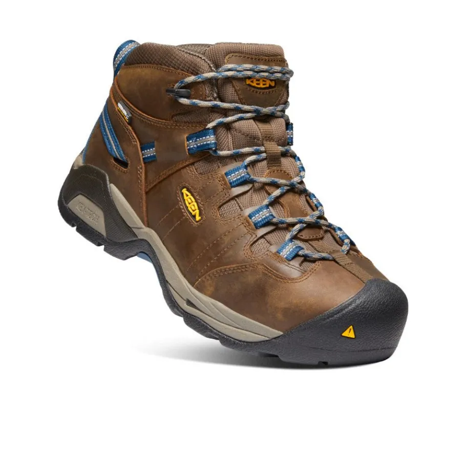 Men KEEN Work Boots & Shoes<Men'S Detroit Xt Waterproof Boot (Steel Toe) | Cascade Brown/Orion Blue