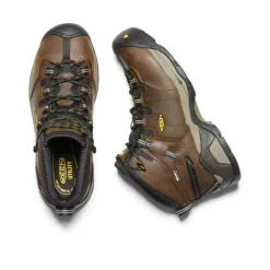 Men KEEN Work Boots & Shoes<Men'S Detroit Xt Waterproof Boot (Steel Toe) | Cascade Brown/Bronze Green