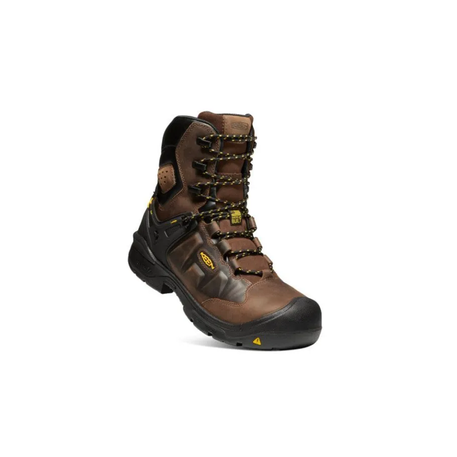 Men KEEN Work Boots & Shoes<Men'S Dover 8" Insulated Waterproof Boot (Carbon-Fiber Toe) | Dark Earth/Black