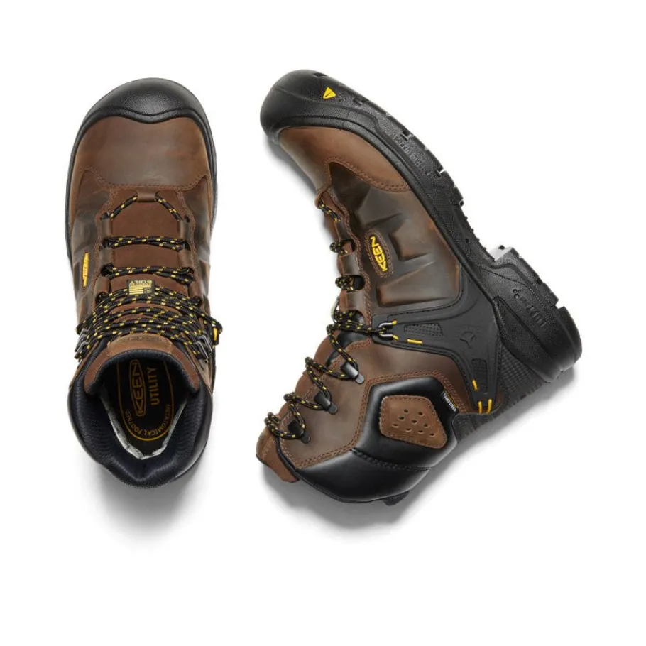 Men KEEN Work Boots & Shoes<Men'S Dover 8" Insulated Waterproof Boot (Carbon-Fiber Toe) | Dark Earth/Black