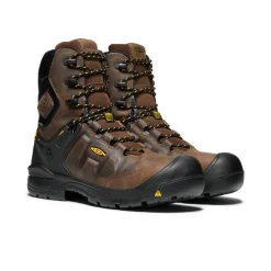 Men KEEN Work Boots & Shoes<Men'S Dover 8" Waterproof Boot (Carbon-Fiber Toe) | Dark Earth/Black