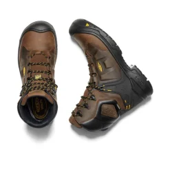 Men KEEN Work Boots & Shoes<Men'S Dover 8" Waterproof Boot (Carbon-Fiber Toe) | Dark Earth/Black